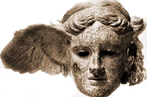 hypnos with wings attached to his head