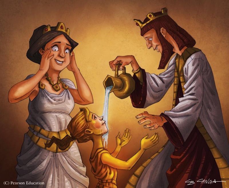 Ancient Greek Myths for Kids: The Story of King Midas and the Golden Touch  - Ancient Greek Myth for Kids