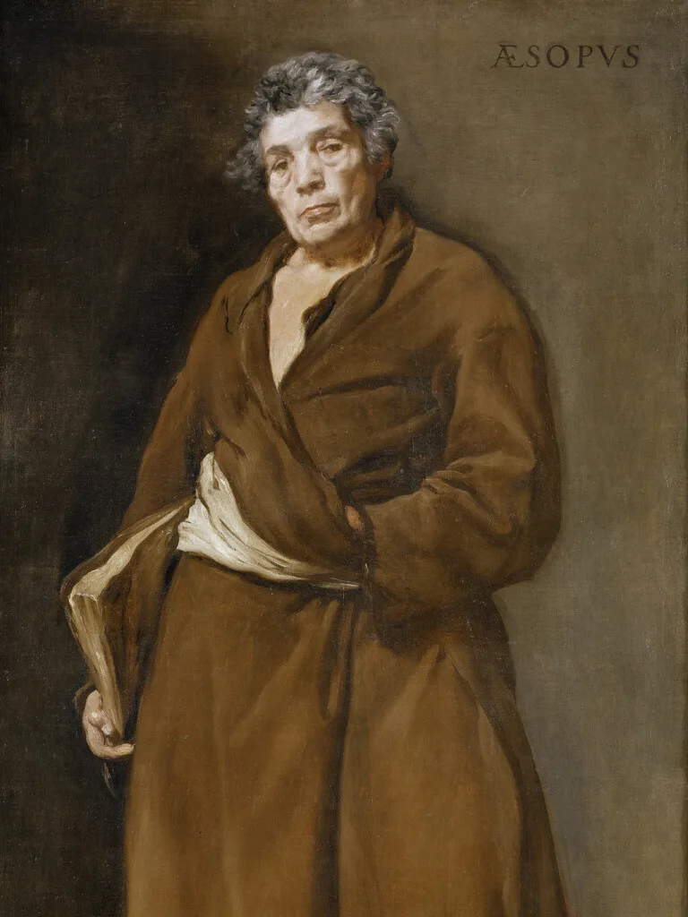 Portrait of Aesop by Velázquez in the Prado Museum